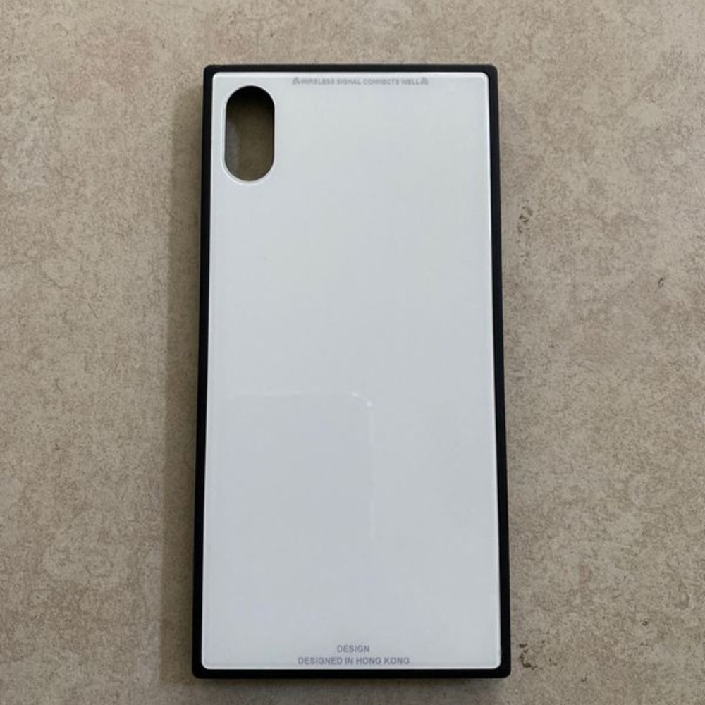iPhone XS Max Phone Case Black / White Hard Case
